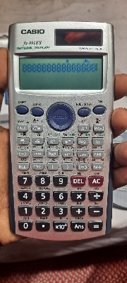 Picture of Fx 991 es calculator, 991es,991es calculator, Best Quality Scientific calculator for Students, solar and Battery, Silver.