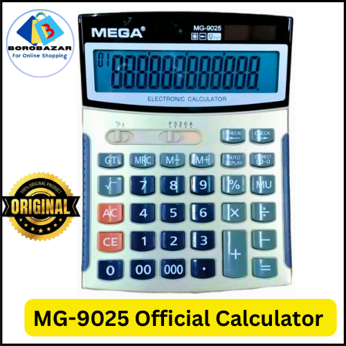 Picture of Mega mg 9025 calculator 12 Digit - Dual Power MG-9025 - 1pcs calculator