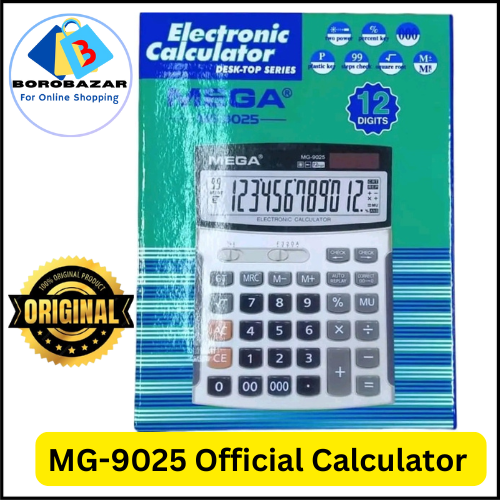 Picture of Mega mg 9025 calculator 12 Digit - Dual Power MG-9025 - 1pcs calculator