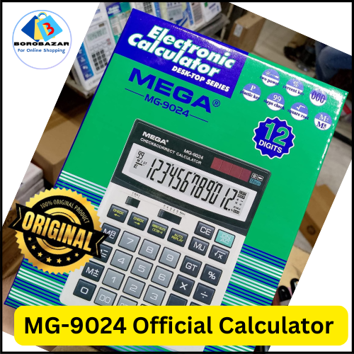 Picture of Mega mg 9024 calculator 12 Digit - Dual Power MG-9024 - 1pcs calculator