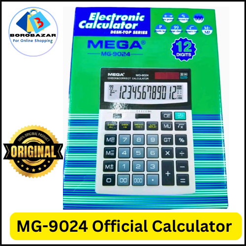 Picture of Mega mg 9024 calculator 12 Digit - Dual Power MG-9024 - 1pcs calculator