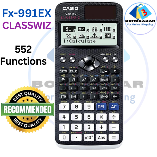 Picture of Fx 991ex, scientific calculator,Classwiz, 991ex calculator, 991ex calculator, scientific calculator fx 991 ex, Black & white.