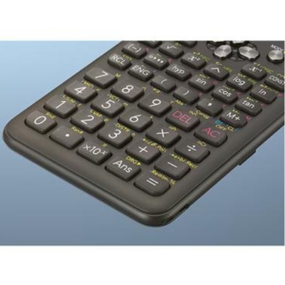 Picture of Fx 991MS Calculator 2nd Edition ,  for students 991ms scientific calculator , Solar and Battery,  401 Function - color Black