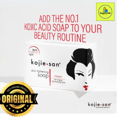 Picture of Kojie san soap original - kojic acid soap - kojie san Skin lightening soap  Real- 1 pcs - 135g