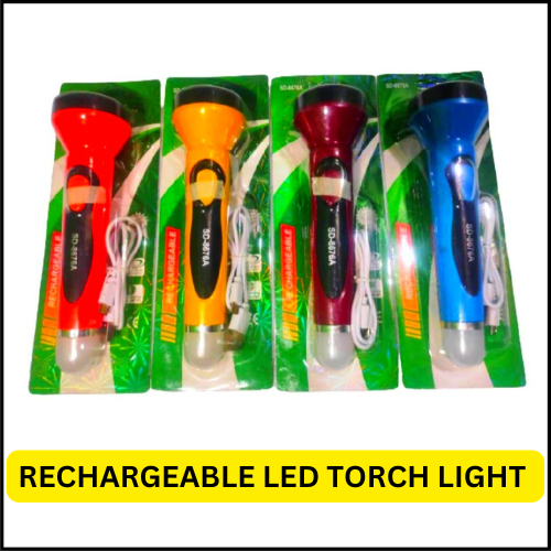 Picture of Rechargeable Led Torch Light SD7686A - Torch Light High Power - Led Flash Light SD-7686A - Led Torch Flashlight With USB Interface - Charger Light