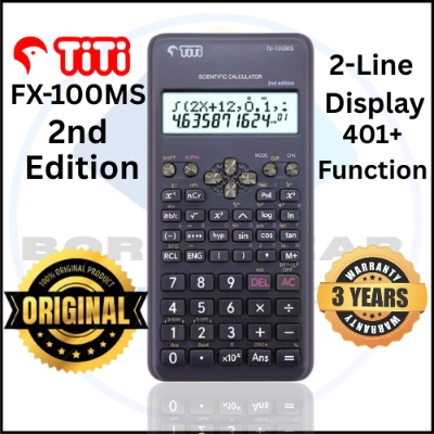 Picture of 3 Year Official Warranty  Fx 100ms calculator , fx 100ms calculator 2nd edition , fx 100 ms , titi calculator ,  100ms calculator , for students Best calculator - colour Black | Pink | Green