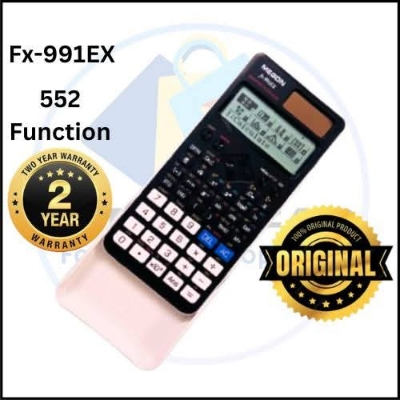 Picture of 2 Year Official Warranty megon Fx 991 ex Calculator  Black & white. fx 991ex calculator fx 991ex