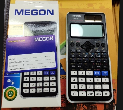 Picture of 2 Year Official Warranty megon Fx 991 ex Calculator  Black & white. fx 991ex calculator fx 991ex