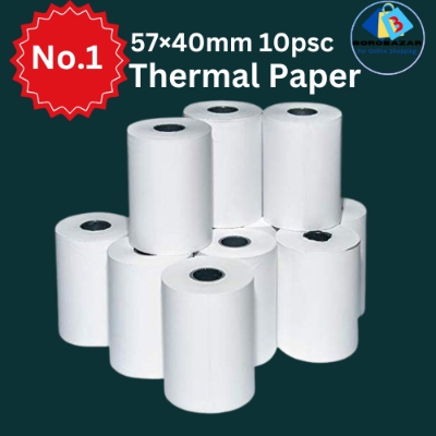 Picture of 5 pcs 57*40mm Thermal Paper Rolls for 58mm POS Printer, Receipt P thermal roll paper, pos paper roll  for pos printer, Receipt Printer, Mini Thermal Printer