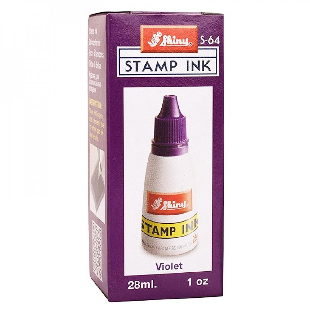 Picture of Stam pad ink, 28ml Shiny stamp ink, shiny stamp, auto seal ink, Orginal, red, black, blue, green, violet,