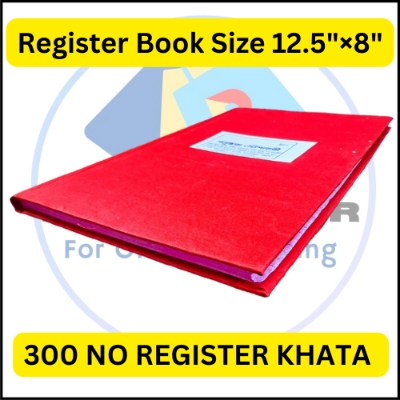 Picture of 300 Pages Premium Quality Register Book Made with 61 GSM Paper and Cloth Binding