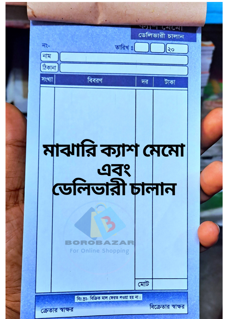 Picture of Cash Memo Pads - 100 Pages, 6 pcs | Billing/Receipt Book for Business Use