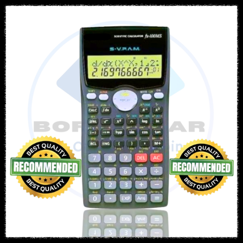 Picture of Scientific Calculator FX-100MS – 401 Functions – Dual Power – Non-Programmable – Exam Use Model,  Calculator for students