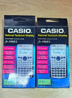 Picture of FX 100 ES  Calculator – 403 Functions – Natural Display – Battery Powered - Scientific calculator 100es for students   - color Silver