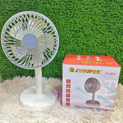 Picture of JYSUPER JY-2218 Rechargeable Mini Fan , 4000mah Battery, Low Noise – Portable Desk Fan for Home & Office