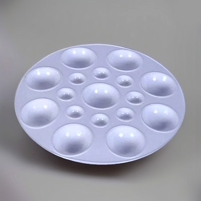 Picture of 7 Pcs Paint Brush Set and 1 Pieces Artist Color Round Palette