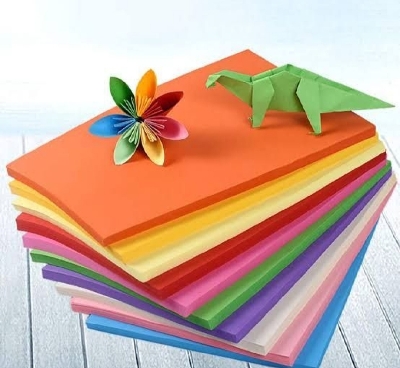 Picture of Color Paper A4 for Craft, Art & Photocopy - 100 Sheets. 10 Colour. 80GSM