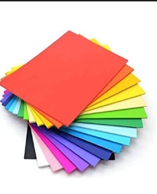 Picture of Color Paper A4 for Craft, Art & Photocopy - 100 Sheets. 10 Colour. 80GSM