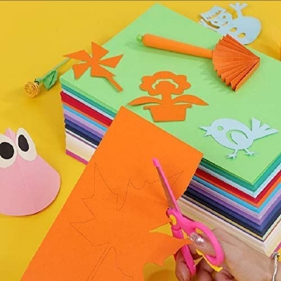 Picture of Color Paper A4 for Craft, Art & Photocopy - 100 Sheets. 10 Colour. 80GSM