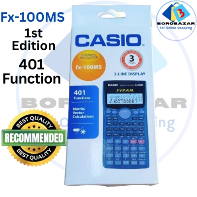 Picture of FX-100MS Scientific Calculator – 401 Functions – Dual Power – Non-Programmable – Exam Use Model,  Calculator for students