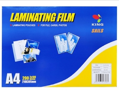 Picture of Laminating Film - A4 Size (100 Pcs) Lamination Paper | Glossy Finish | 100 Micron