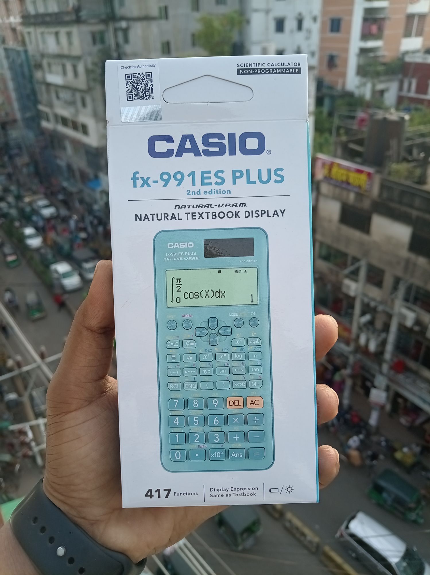 Picture of Fx 991ES Plus 2nd এডিশন ক্যালকুলেটর সোলার এবং ব্যাটারি চালিত-রঙ Blue,  Pink , Fx 991es Plus calculator