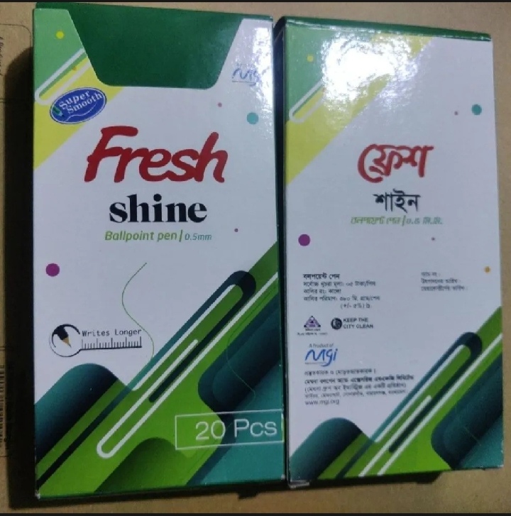 Picture of Fresh Shine Smooth Ball Pen 20 Pcs Pack – Premium Writing Experience