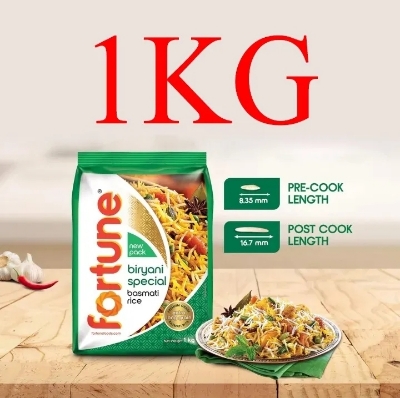 Picture of Fortune Biryani Special Basmati Rice (Indian) 1kg long grain basmati rice 1kg indian