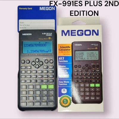 Picture of New Version Sceintific Calculator Fx 991 es plus 2nd edition for Students | Non Programmable - fx 991es plus Function 417 | Two way Powered Solar & Battery   - Color Black