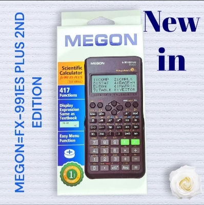 Picture of New Version Sceintific Calculator Fx 991 es plus 2nd edition for Students | Non Programmable - fx 991es plus Function 417 | Two way Powered Solar & Battery   - Color Black