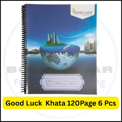 Picture of Good Luck Spiral Notebook 120 Pages - 2 pcs | Premium Quality Khata for School & Office Use
