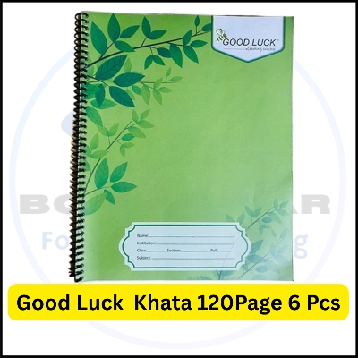Picture of Good Luck Spiral Notebook 120 Pages - 2 pcs | Premium Quality Khata for School & Office Use
