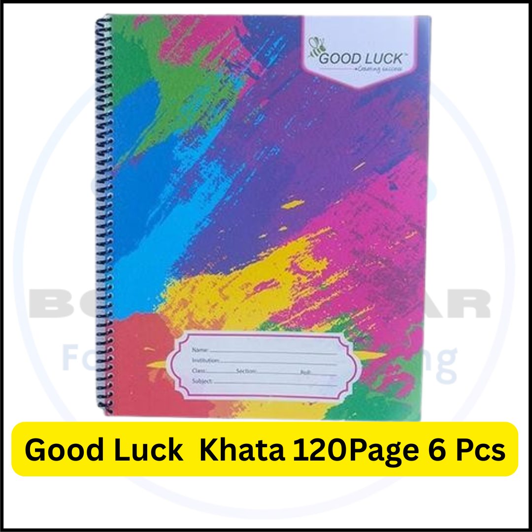 Picture of Good Luck Spiral Notebook 120 Pages - 2 pcs | Premium Quality Khata for School & Office Use