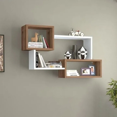 Picture of Andormahal Wall Hanging Shelf made of Melamine Laminated Board (2ft by 2ft by 8inch)