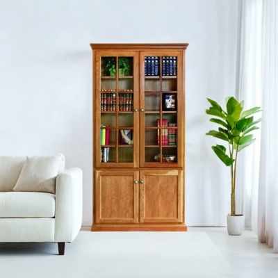 Picture of Andormahal (MDF) Book Shelf-two glass door-(6ft by 3ft by 1ft)