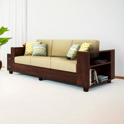 Picture of Andormahal (MDF) Three Seater Sofa plus Storage (Without Foam)-(6ft by 2ft)