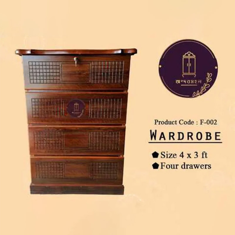 Picture of Andormahal MDF made traditional Single wardrobe ( 4ft by 2.5ft by 16inch)