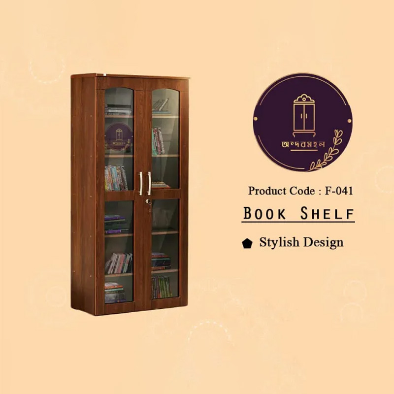 Picture of Andormahal Elegant double door 6 ft by 2.5 ft by 1ft Books Shelf (Melamine laminated board)