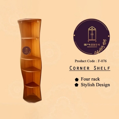 Picture of Andormahal MDF Made Stylish Corner Book Shelf(5ft by 1 ft)