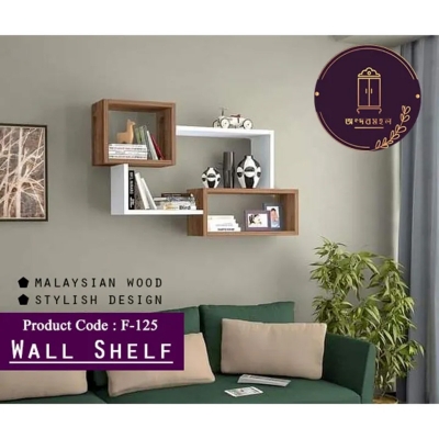Picture of Andormahal Wall Hanging Shelf made of Melamine Laminated Board (2ft by 2ft by 8inch)