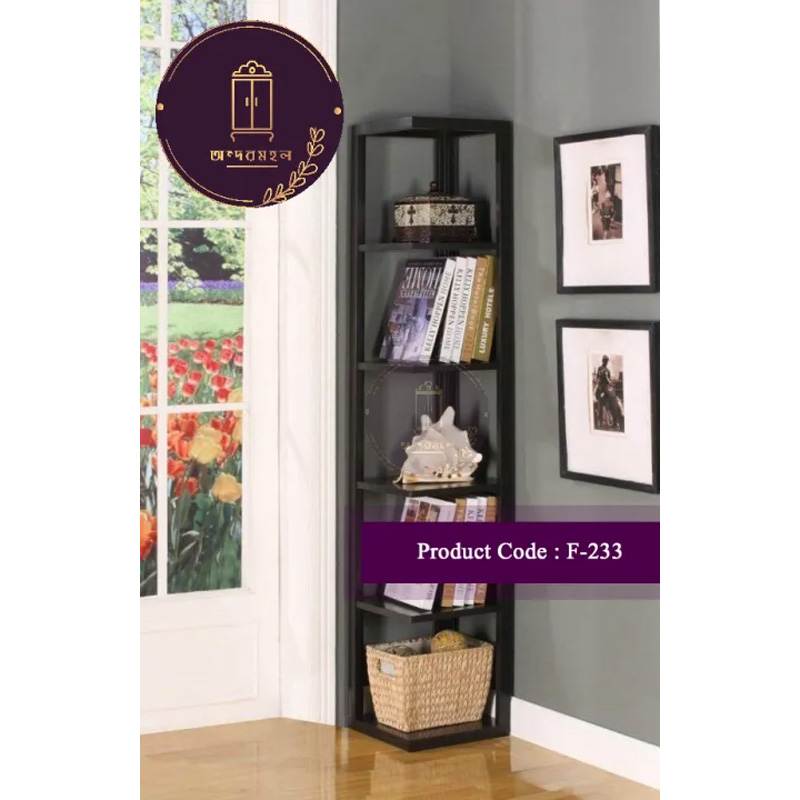 Picture of Andormahal Corner Shelf and Book shelf made of (MDF)-(5ft by 1ft by 1ft)