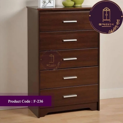 Picture of Andormahal Classic Wardrobe with Five Drawers made of MDF-(5ft by 2.5ft by 16inch)