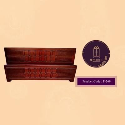 Picture of Andormahal Malaysian Board Lacquer painted bed semi box Double size (5/7)