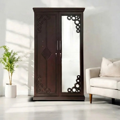 Picture of Andormahal (MDF) Stylish Almira (Double Door with mirror)-(6ft by 2.5ft by 16inch)