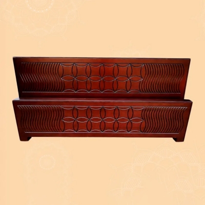 Picture of Andormahal Malaysian Board Lacquer painted bed semi box Double size (5/7)