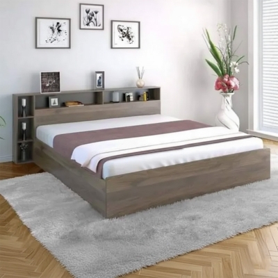 Picture of AndorMahal (MDF) Malaysian Process Wood Stylish Khat/Bed Double Size-(5ft by 7ft)
