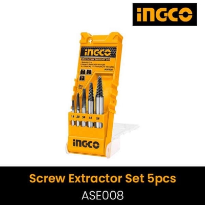Picture of 5 PCS SCREW EXTRACTOR SET INGCO -Multicolor