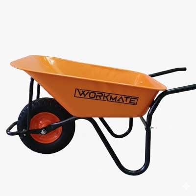 Picture of Load Capacity: 320 KG,Wheel Barrow, Wheelbarrow, Garden Wheel Barrow, Garden Trolly, Cart ( Air Wheel) WORKMATE BRAND UK -Multicolor