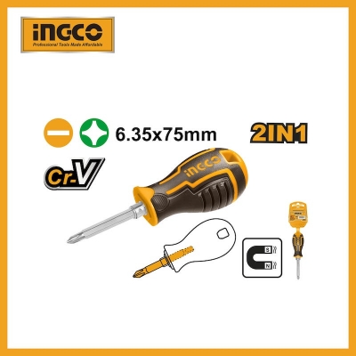 Picture of 2 IN 1 SCREWDRIVER SET INGCO (AKISD0202) -Multicolor