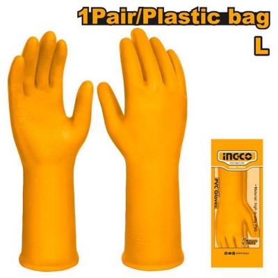 Picture of PVC gloves ingco -Yellow